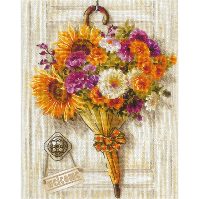 Riolis Cross Stitch Kit - Autumn Umbrella