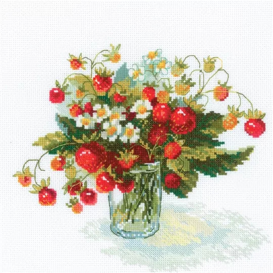 Riolis Cross Stitch Kit - Strawberry Delight