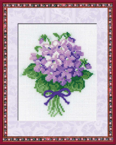 Riolis Cross Stitch Kit - Violets