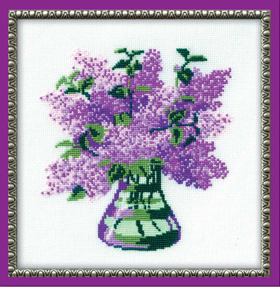 Riolis Cross Stitch Kit - Lilacs