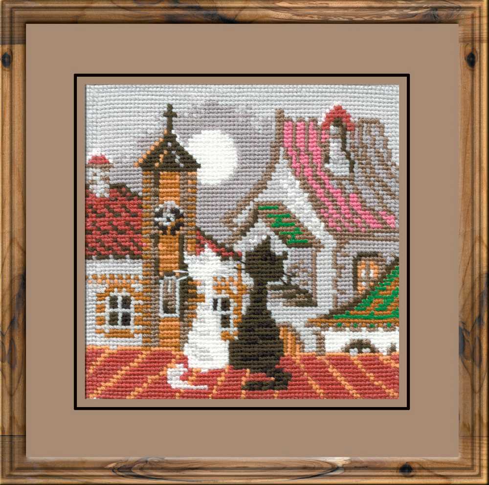 Riolis Cross Stitch Kit - City Cats Spring