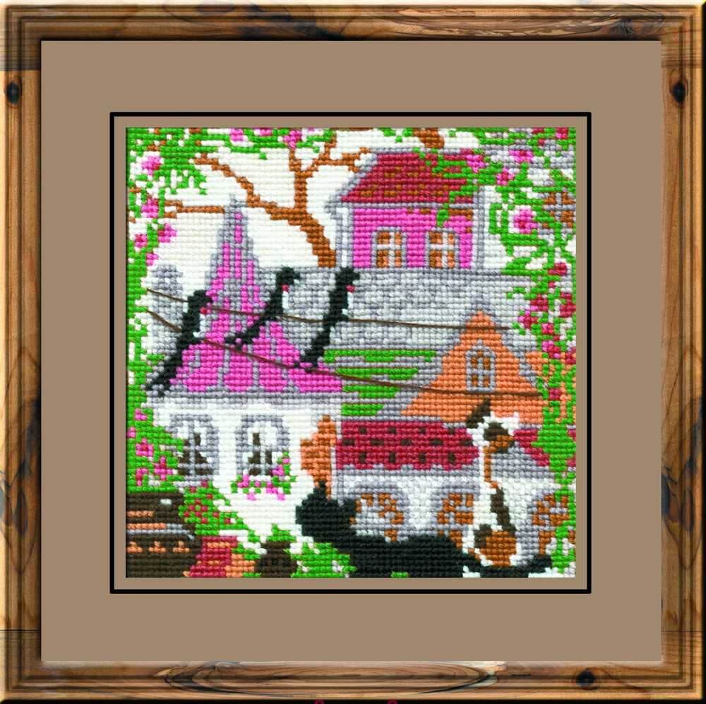 Riolis Cross Stitch Kit - City Cats Summer