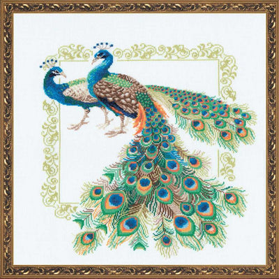 Riolis Cross Stitch Kit - Peacocks