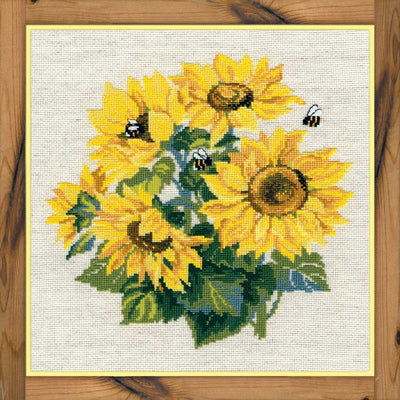 Riolis Cross Stitch Kit - Sunflowers Bee