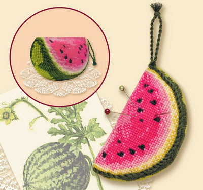 Riolis Cross Stitch Kit - Watermelon Pincushion