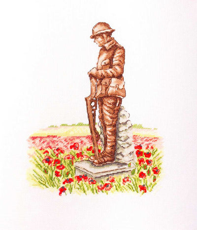 Creative World of Crafts In Flanders Fields Remembrance Cross Stitch Kit