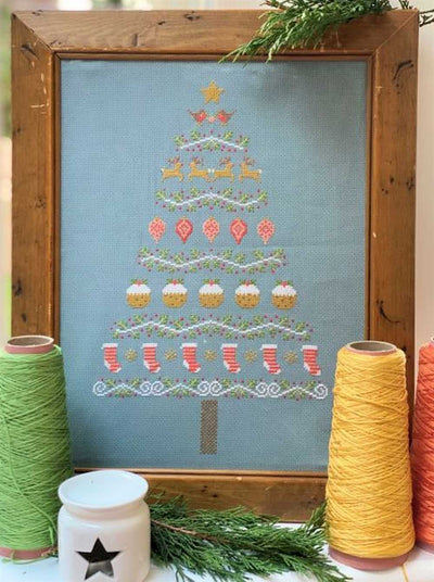 Robin Christmas Tree Cross Stitch Kit Historical Sampler Co