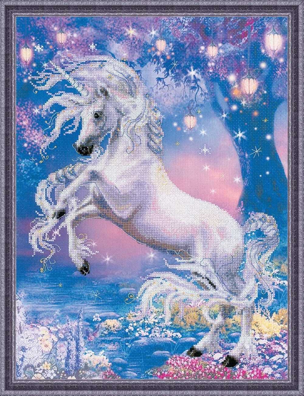 Riolis Embellished Cross Stitch Kit - Unicorn