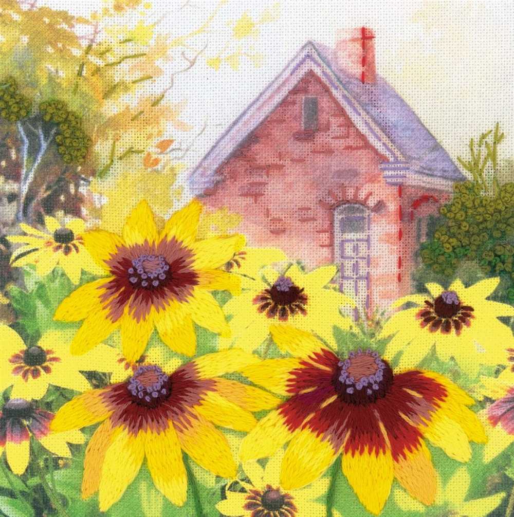 Riolis Freestyle Embroidery Kit Kit - Rudbeckia