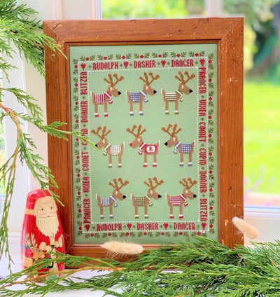 Rudolph and Friends Cross Stitch Kit Historical Sampler Co