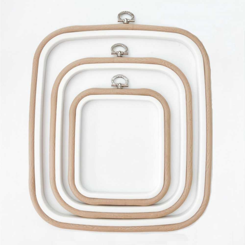 Nurge Flexi Hoop SQUARE  18cm (7") x 20cm (8") Sand