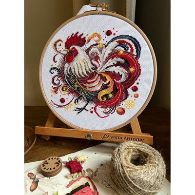Rooster Cross Stitch Kit - Andriana