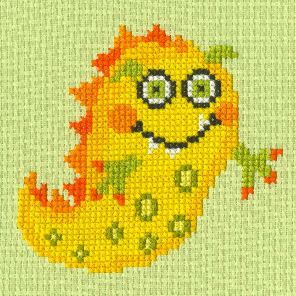 Massive Monsters Yazz SKIP Cross Stitch Kit - Bothy Threads