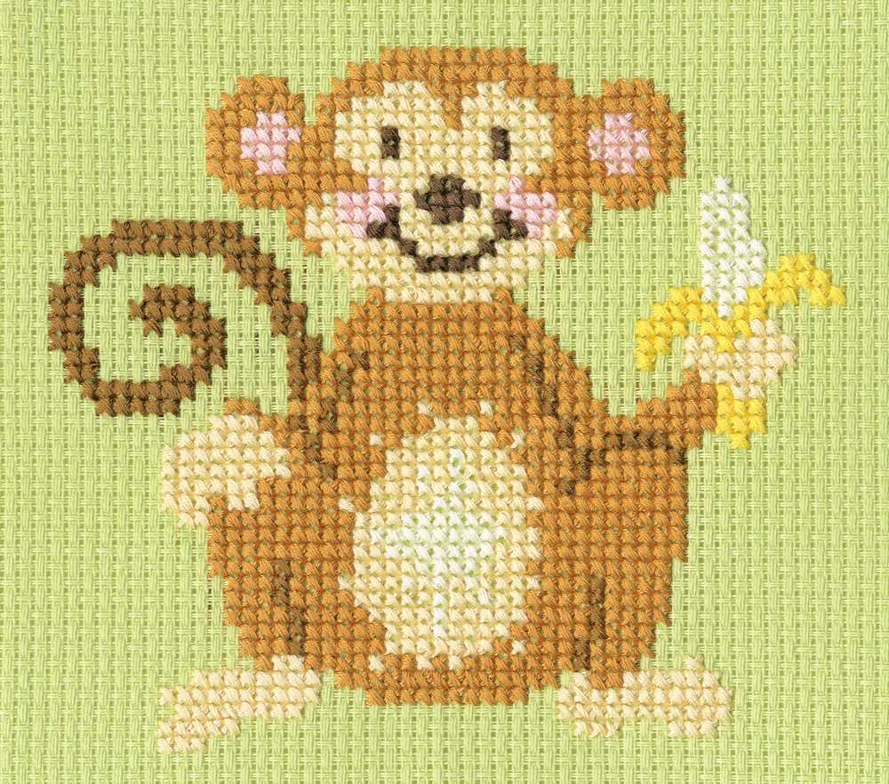 Monkey MadnessSKIP Cross Stitch Kit ~ Bothy Threads