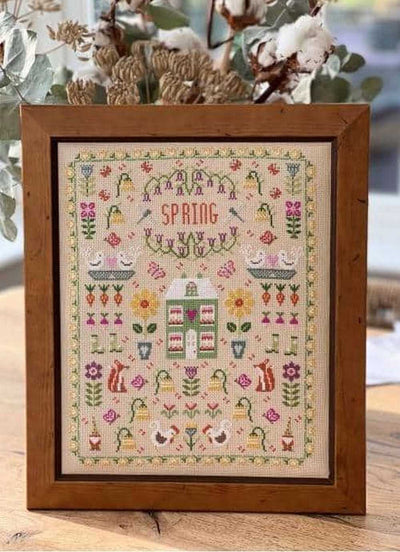 The Spring Garden Cross Stitch Kit Historical Sampler Co