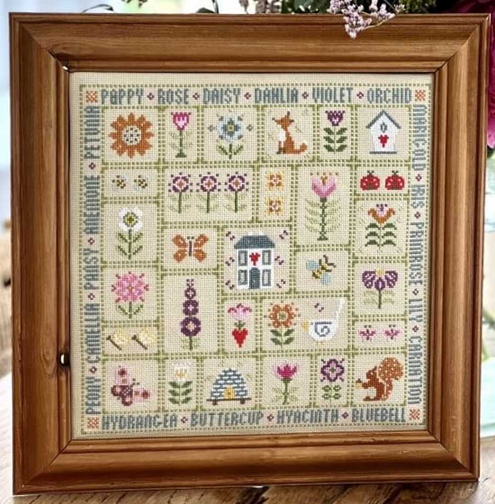 Summer Days Sampler Counted Cross Stitch Kit Historical Sampler Co
