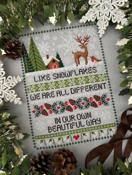 Little Dove Designs Cross Stitch Kit - Snowflakes