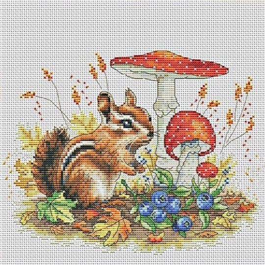 Chipmunk Cross Stitch Kit ~ VDV