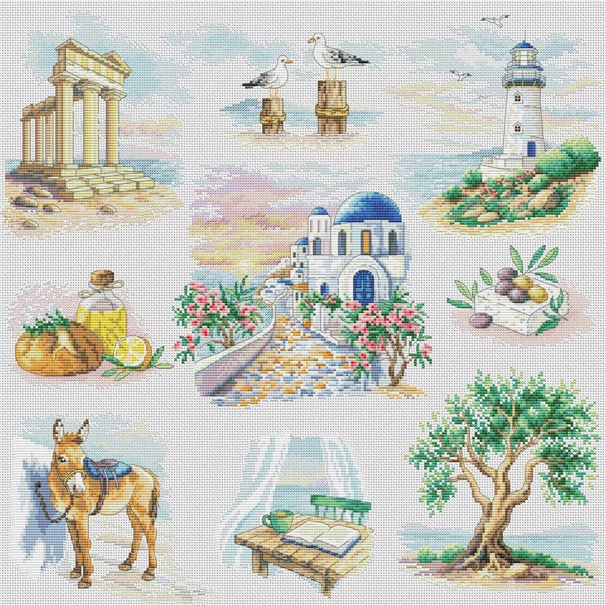 Greek Vacation Cross Stitch Kit ~ VDV