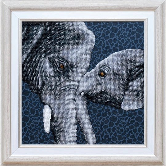Mother's Love Sepia Toned Beaded Embroidery Kit ~ VDV