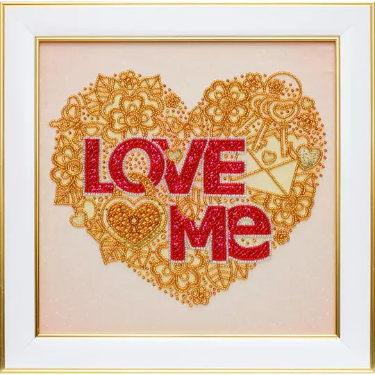Love Me Beaded Embroidery Kit ~ VDV