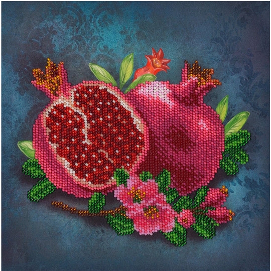 Royal Pomegranates Beaded Embroidery Kit ~ VDV
