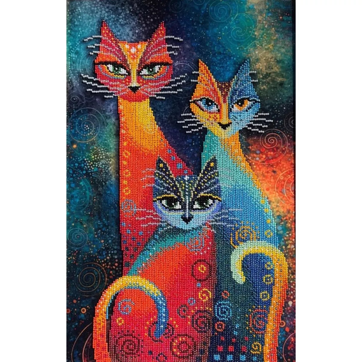 Cats Beaded Embroidery Kit ~ VDV