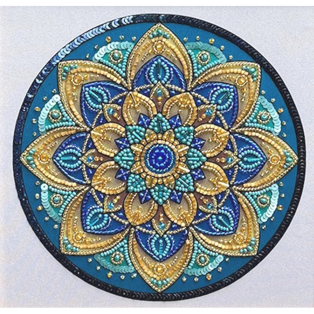 Mandala Abundance Beaded Embroidery Kit ~ VDV