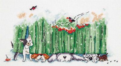 Curious Muzzles Cross Stitch Kit ~ PANNA