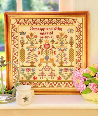 Wedding Pot Cross Stitch Kit Historical Sampler Co