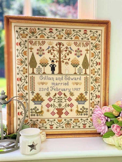 Wedding Sampler Cross Stitch Kit Historical Sampler Co