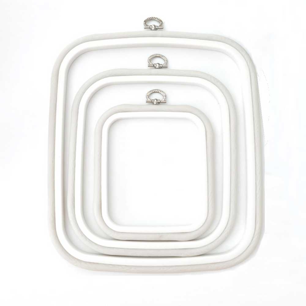 Nurge Flexi Hoop SQUARE 23cm (9") x 25cm (10") White