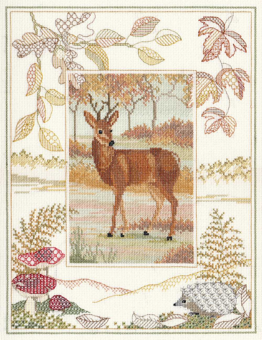 Wildlife - Deer Cross Stitch Kit by Derwentwater Designs