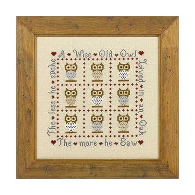 Wise Old Owl Cross Stitch Kit Historical Sampler Co