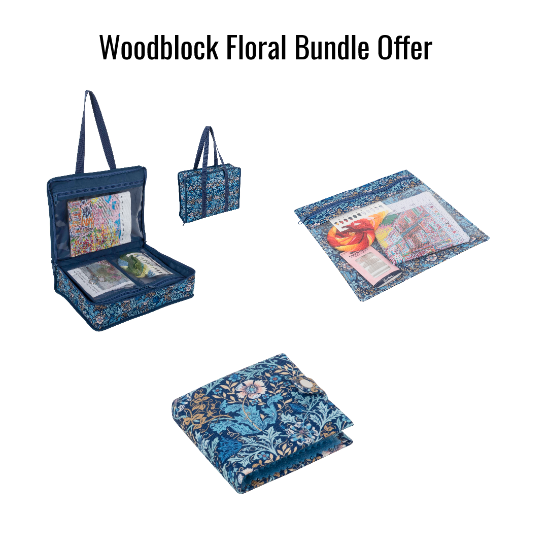 Woodblock Floral Storage Bundle Offer ~ Hobby Gift