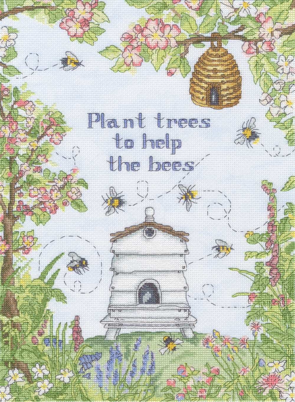 Help The Bees Cross Stitch Kit ~ Bothy Threads