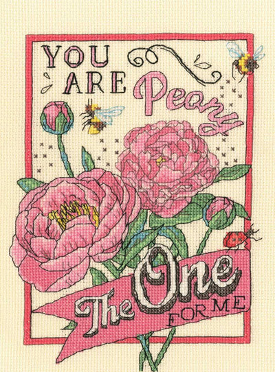 Peony The One Cross Stitch Kit ~ Bothy Threads