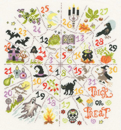 Countdown to Halloween Cross Stitch Kit ~ Bothy Threads