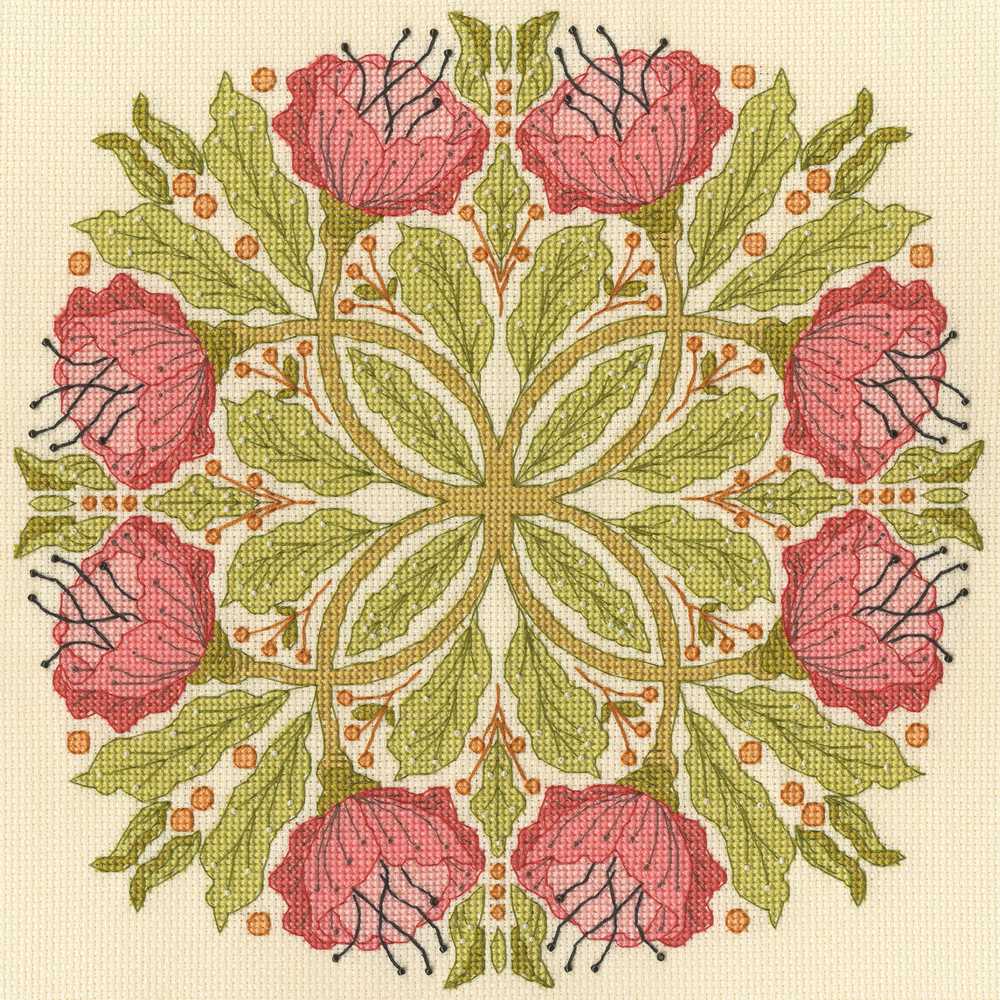 Celtic Poppies Cross Stitch Kit ~ Bothy Threads