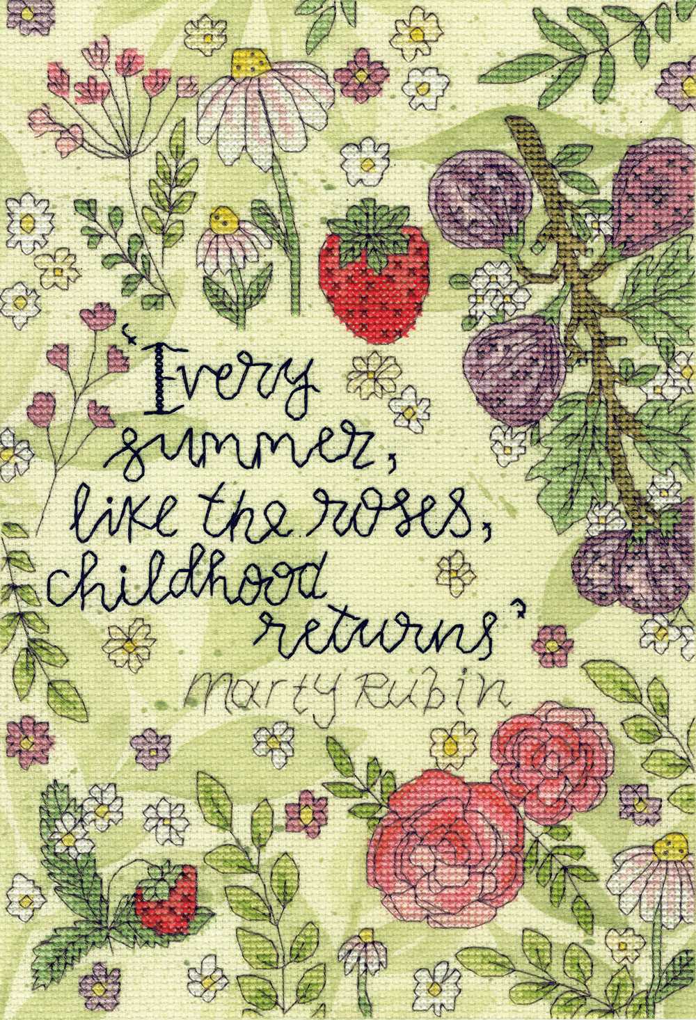 Roses of Summer Cross Stitch Kit ~ Bothy Threads