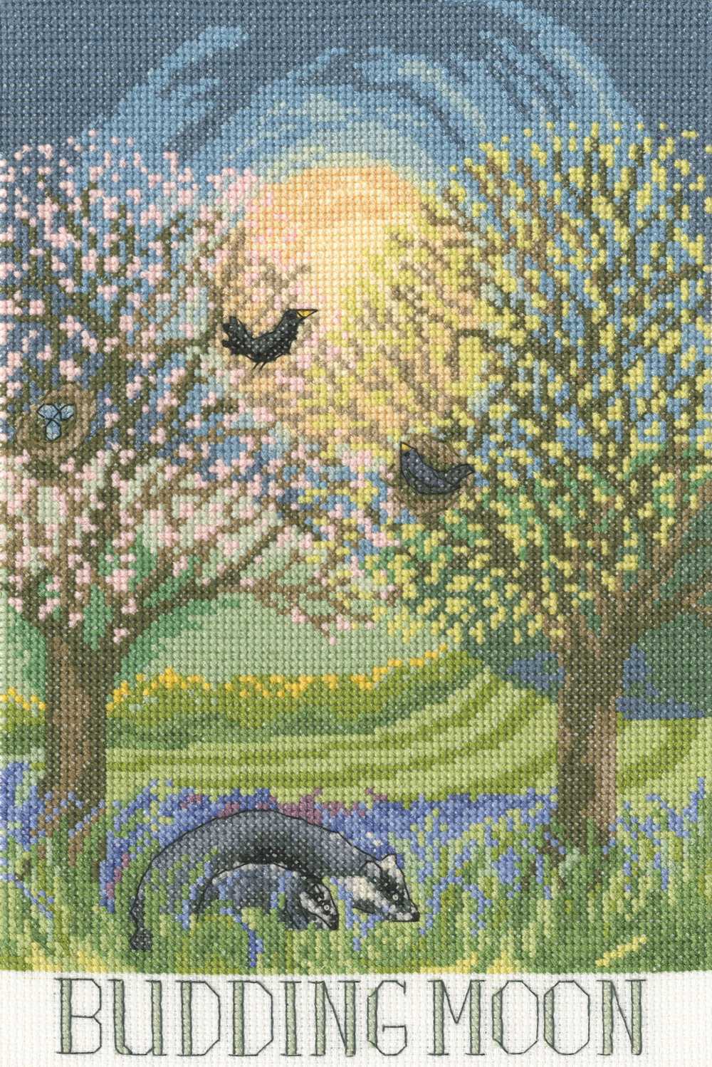 Budding Moon Cross Stitch Kit ~ Bothy Threads