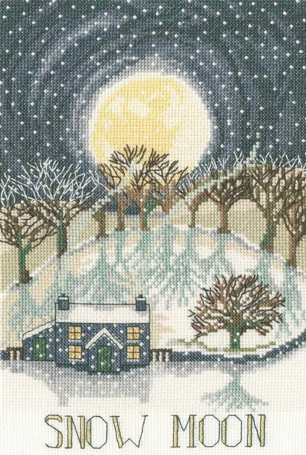 Snow Moon Cross Stitch Kit ~ Bothy Threads