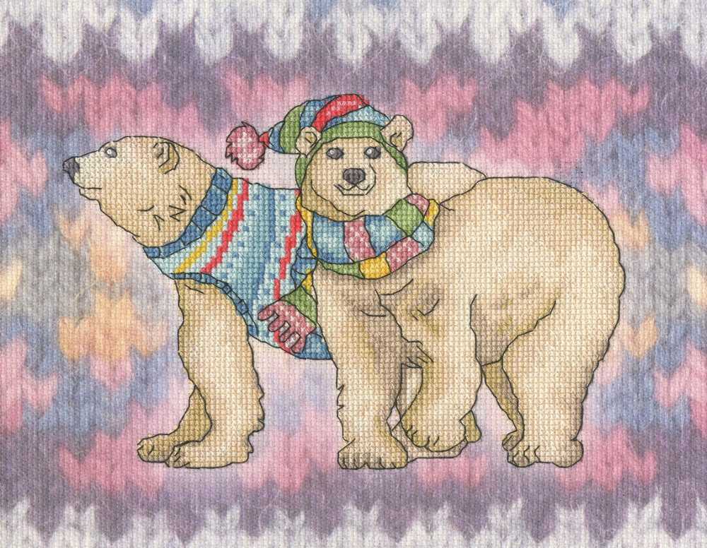A Polar Pair Cross Stitch Kit ~ Bothy Threads
