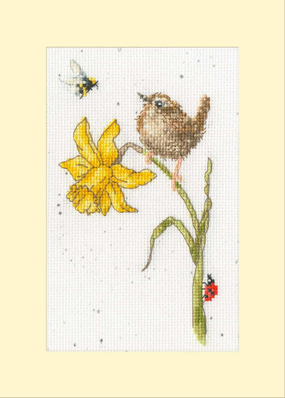 The Birds And The Bees Cross Stitch Kit ~ Bothy Threads