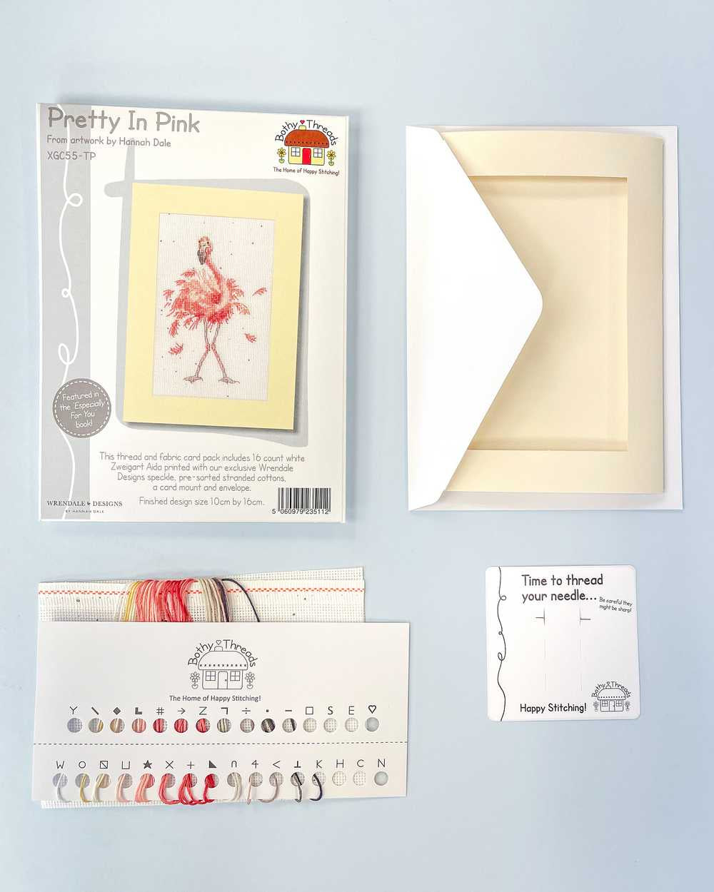 Pretty in Pink Thread & Fabric/ Card Kit ~ Bothy Threads