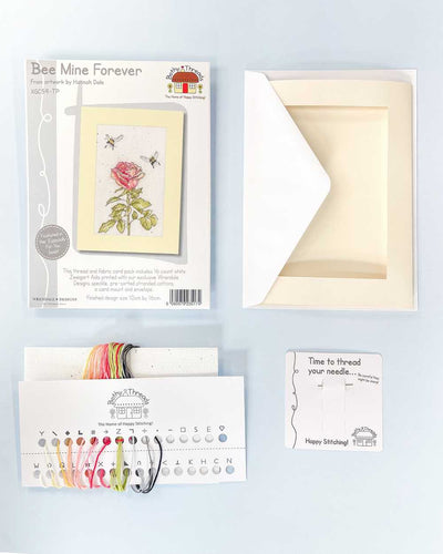 Bee Mine Forever Thread & Fabric/ Card Kit ~ Bothy Threads