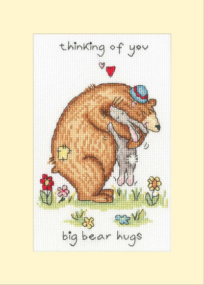Big Bear Hugs  Cross Stitch Kit ~ Bothy Threads
