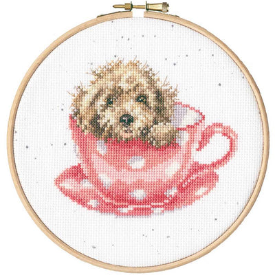 Teacup Pup Bothy Threads Cross Stitch Kit Wrendale Designs