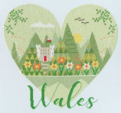 Heart Of Wales Cross Stitch Kit ~ Bothy Threads