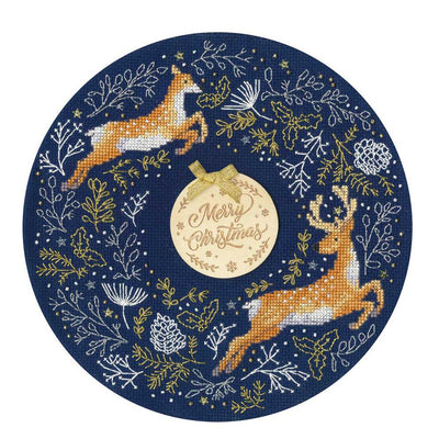 Woodland Wreath Cross Stitch Kit ~ Bothy Threads